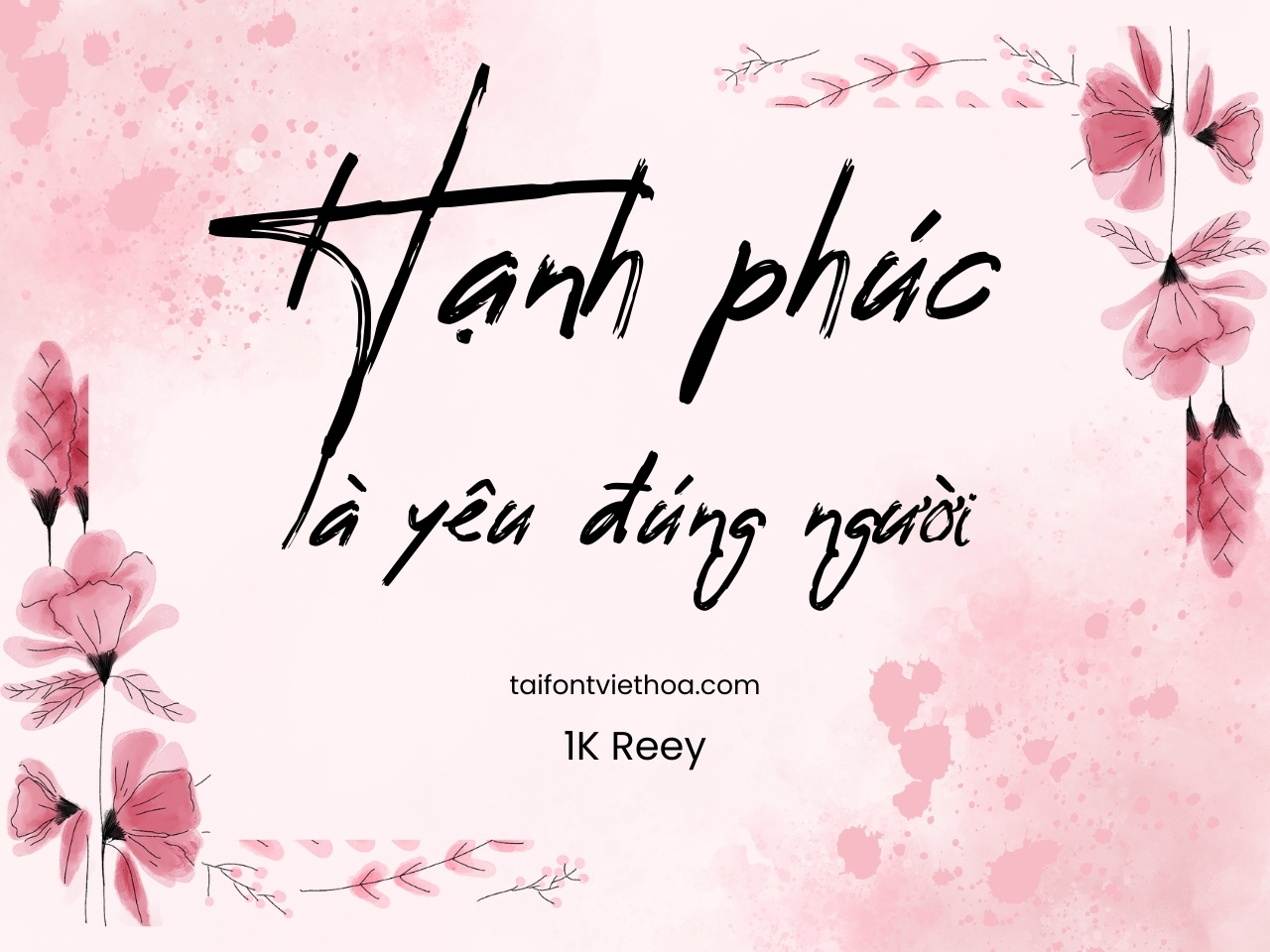 Font việt hóa 1K Reey
