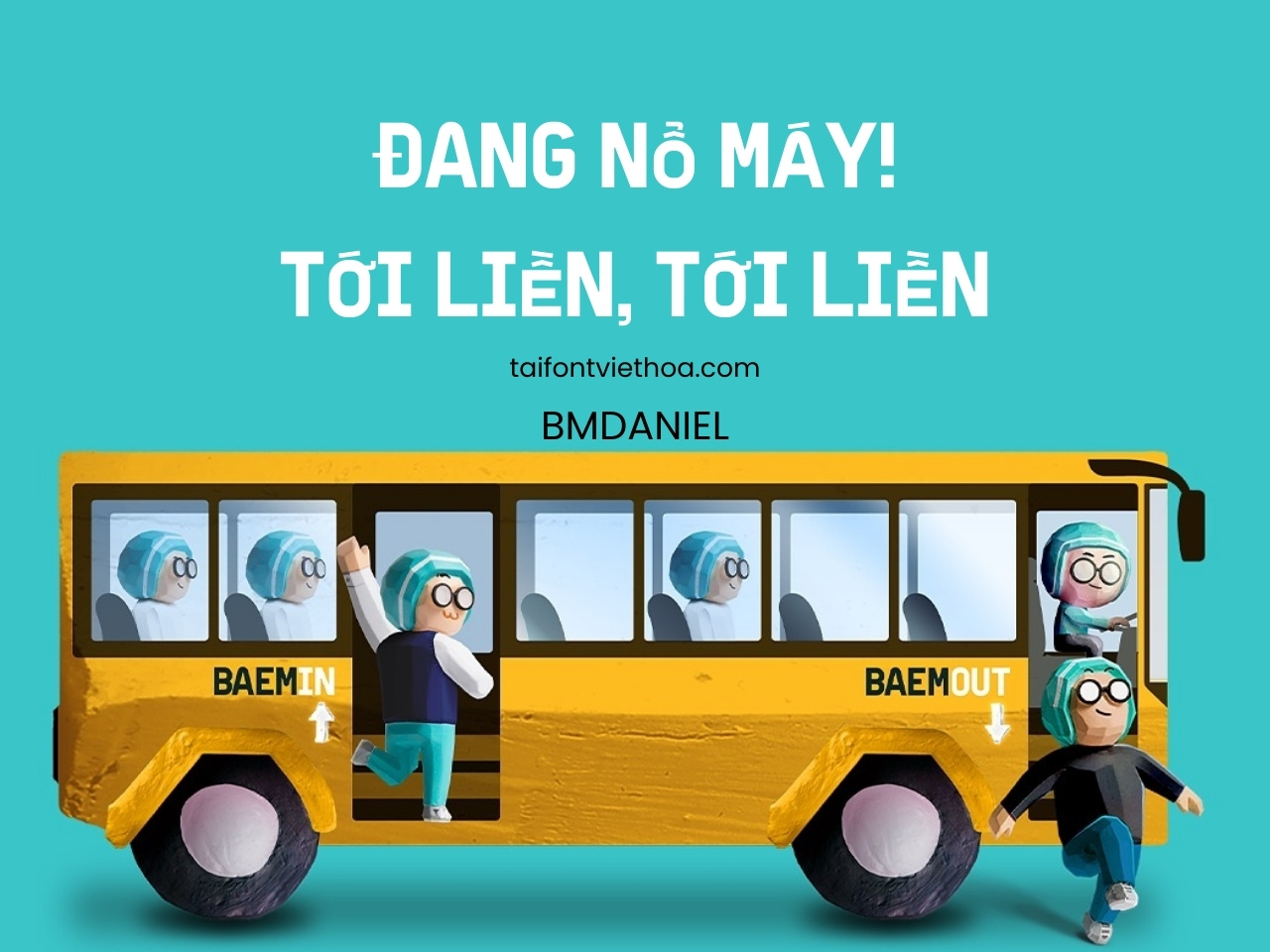Font việt hóa Baemin Giao Đồ Ăn font ẩm thực