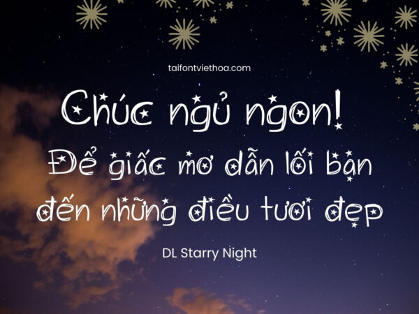 Font việt hóa DL Starry Night