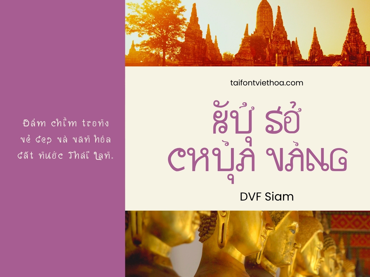 Font việt hóa Siam Kiểu Chữ Thái