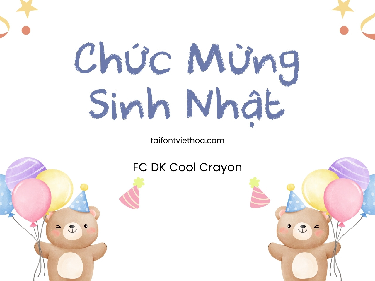 Font việt hóa FC DK Cool Crayon