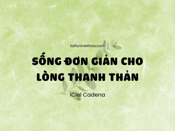 Font việt hóa iCiel Cadena