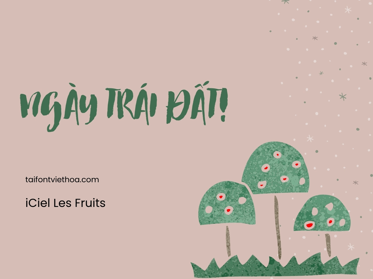 Font việt hóa iCiel Les Fruits
