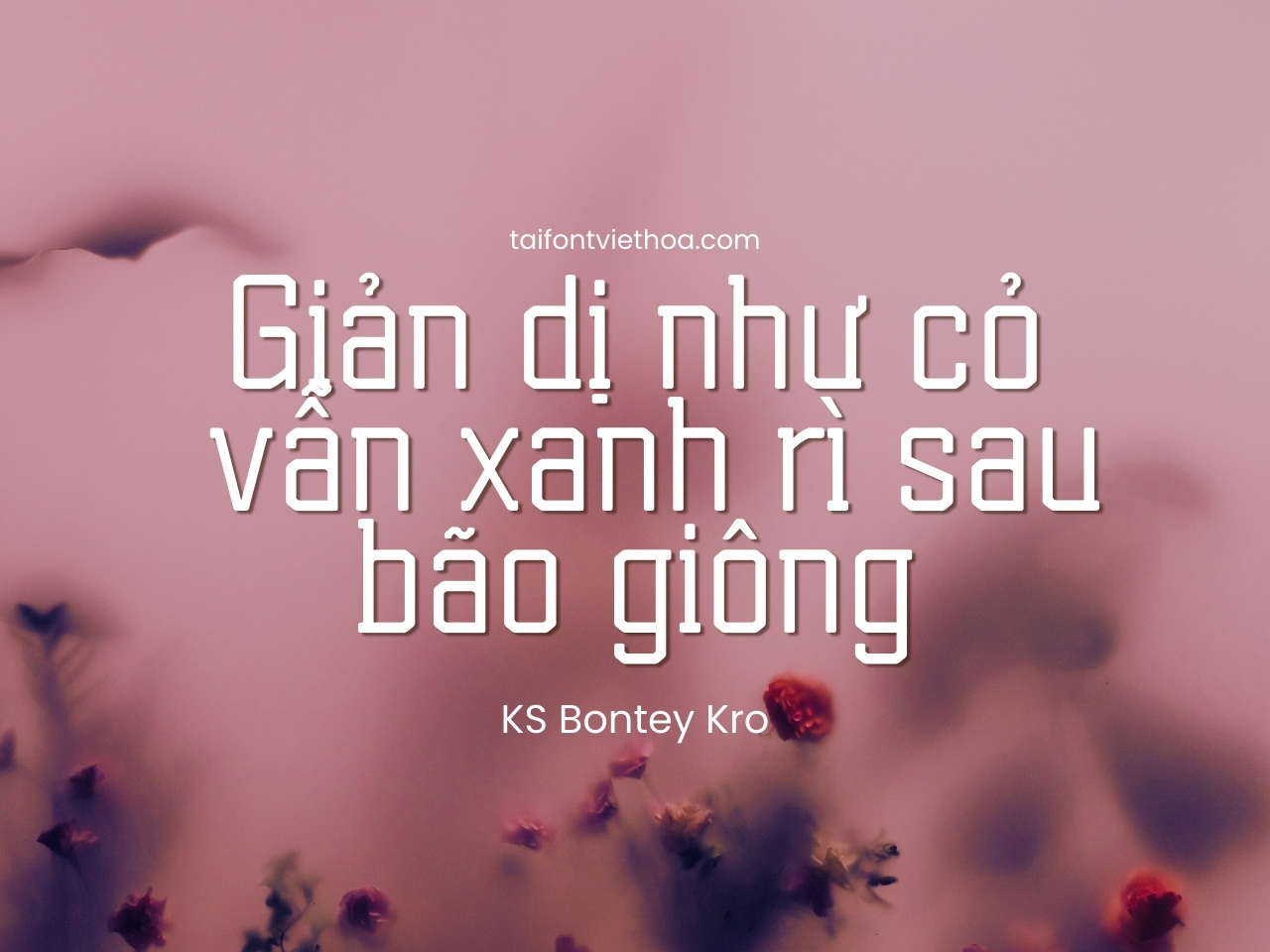 Font việt hóa Ks Bontey Kro Font Tiếng Việt