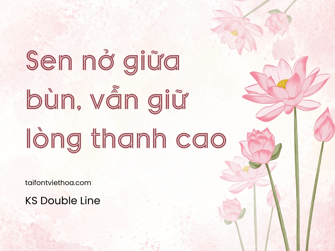 Font việt hóa Ks Double Line