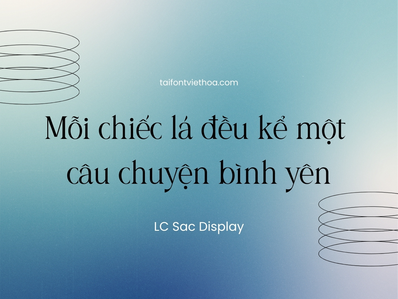 Font việt hóa Lc Sac Display Font Tiếng Việt