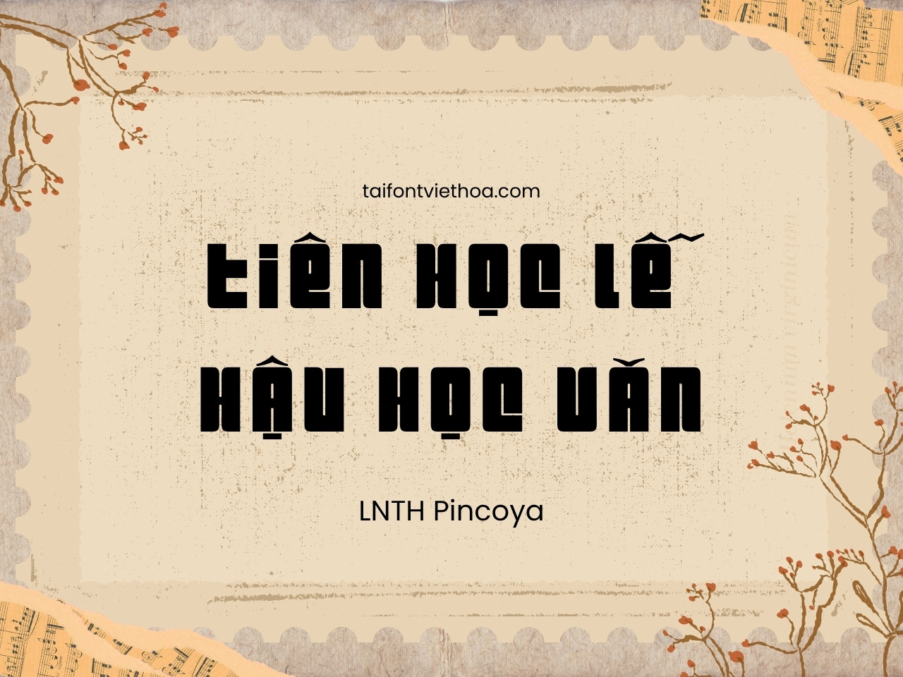 Font việt hóa LNTH Pincoya Black