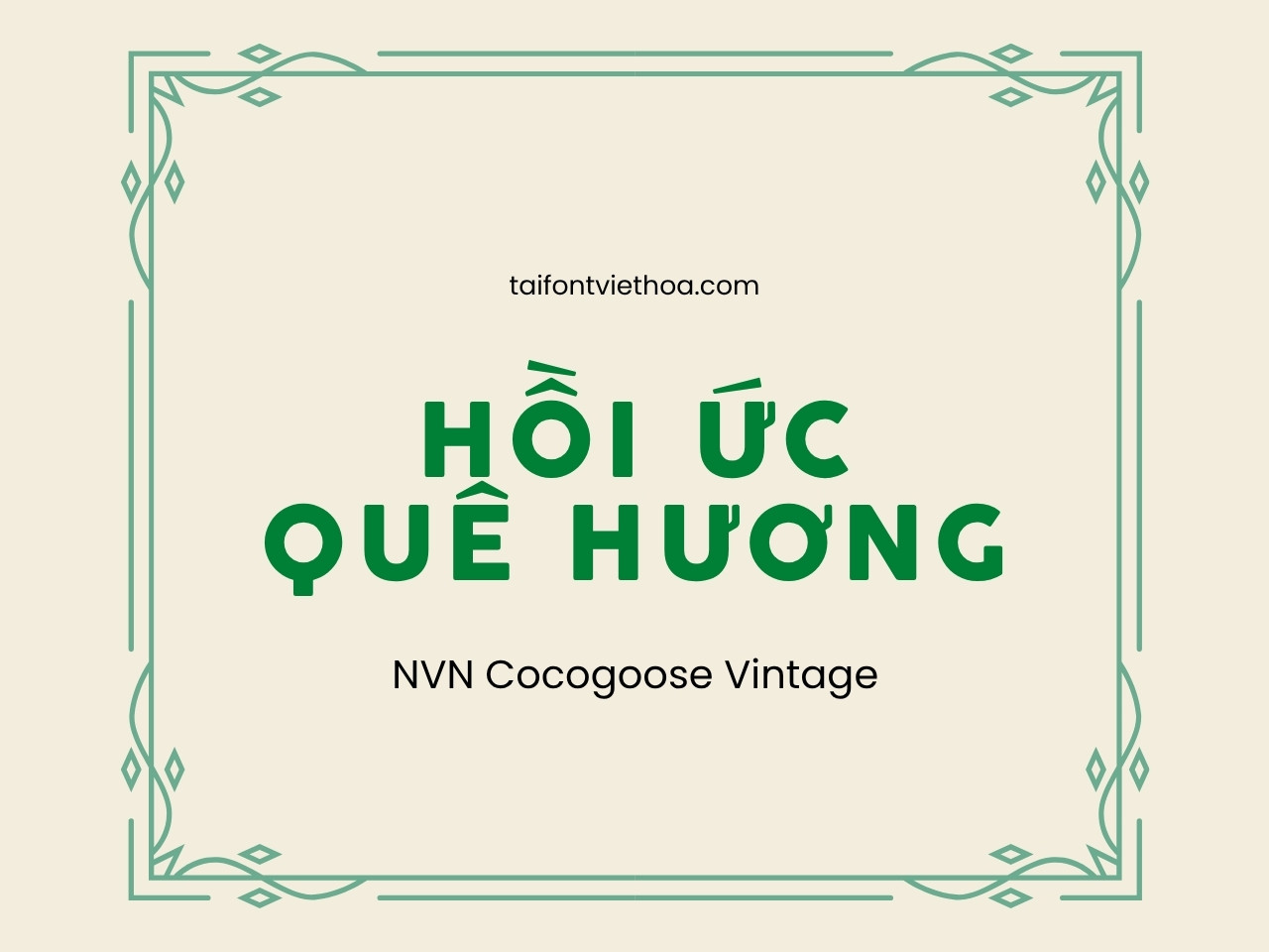 Font việt hóa NVN Cocogoose Vintage