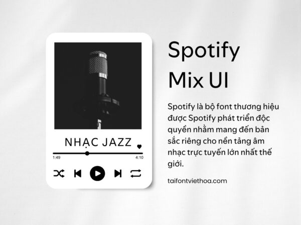 Font việt hóa Spotify đầy đủ
