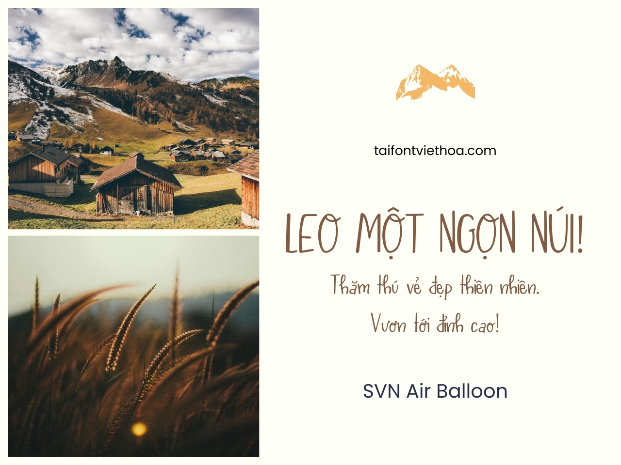 Font việt hóa SVN Air Balloon, font cute