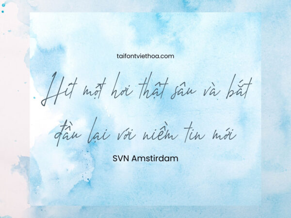 Font việt hóa SVN Amstirdam