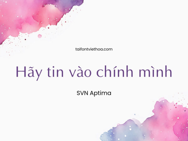 Font việt hóa SVN Aptima