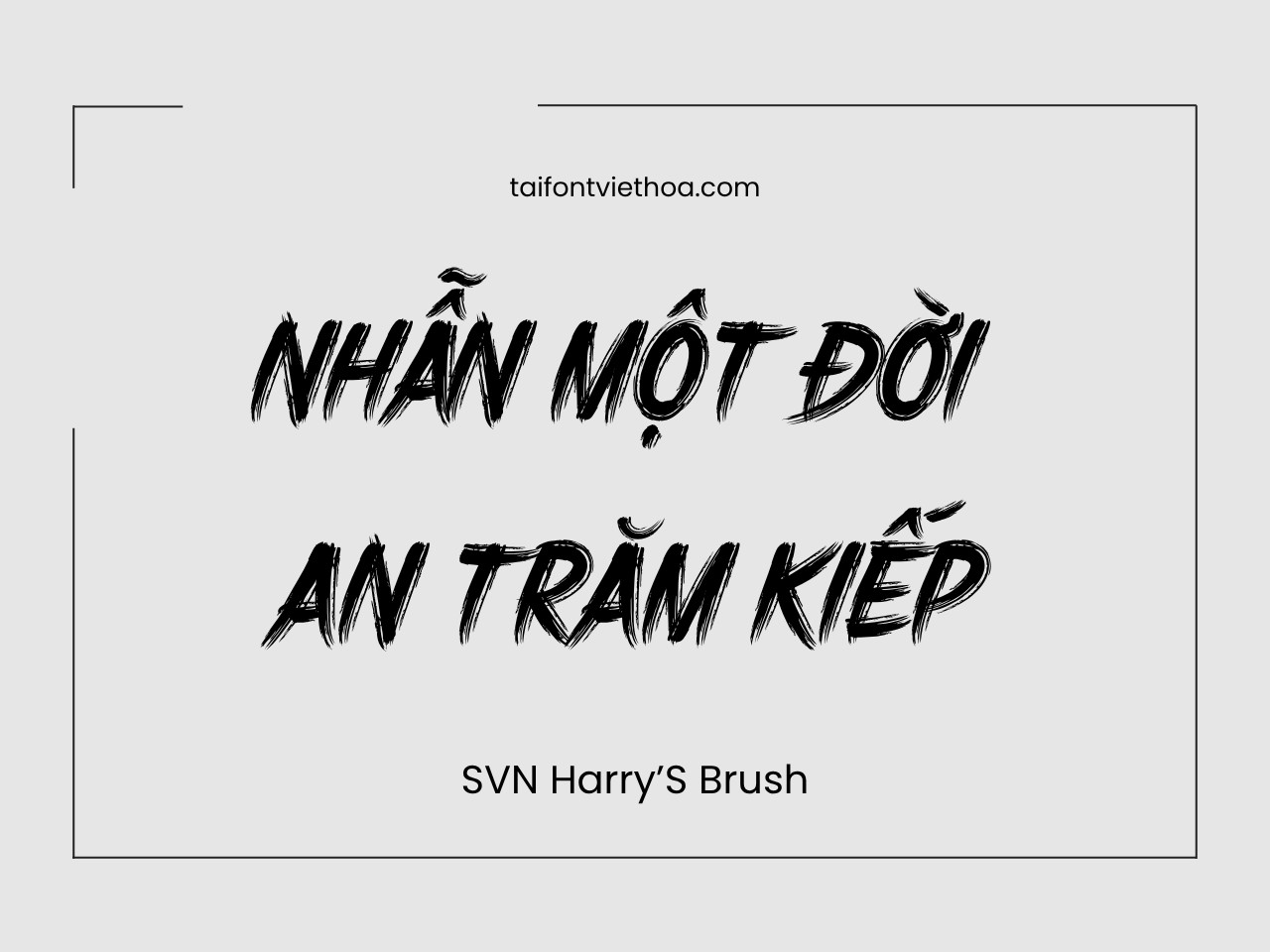 Giới thiệu về font SVN Harry’S Brush – Kiểu chữ brush viết tay năng động, cá tính và sáng tạo