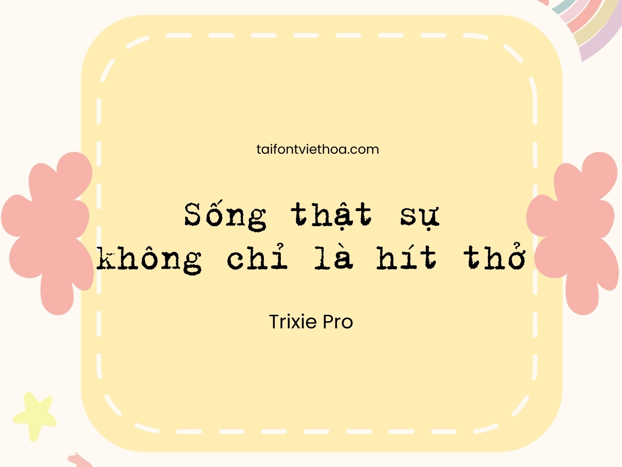 Font việt hóa Trixie Pro đầy đủ