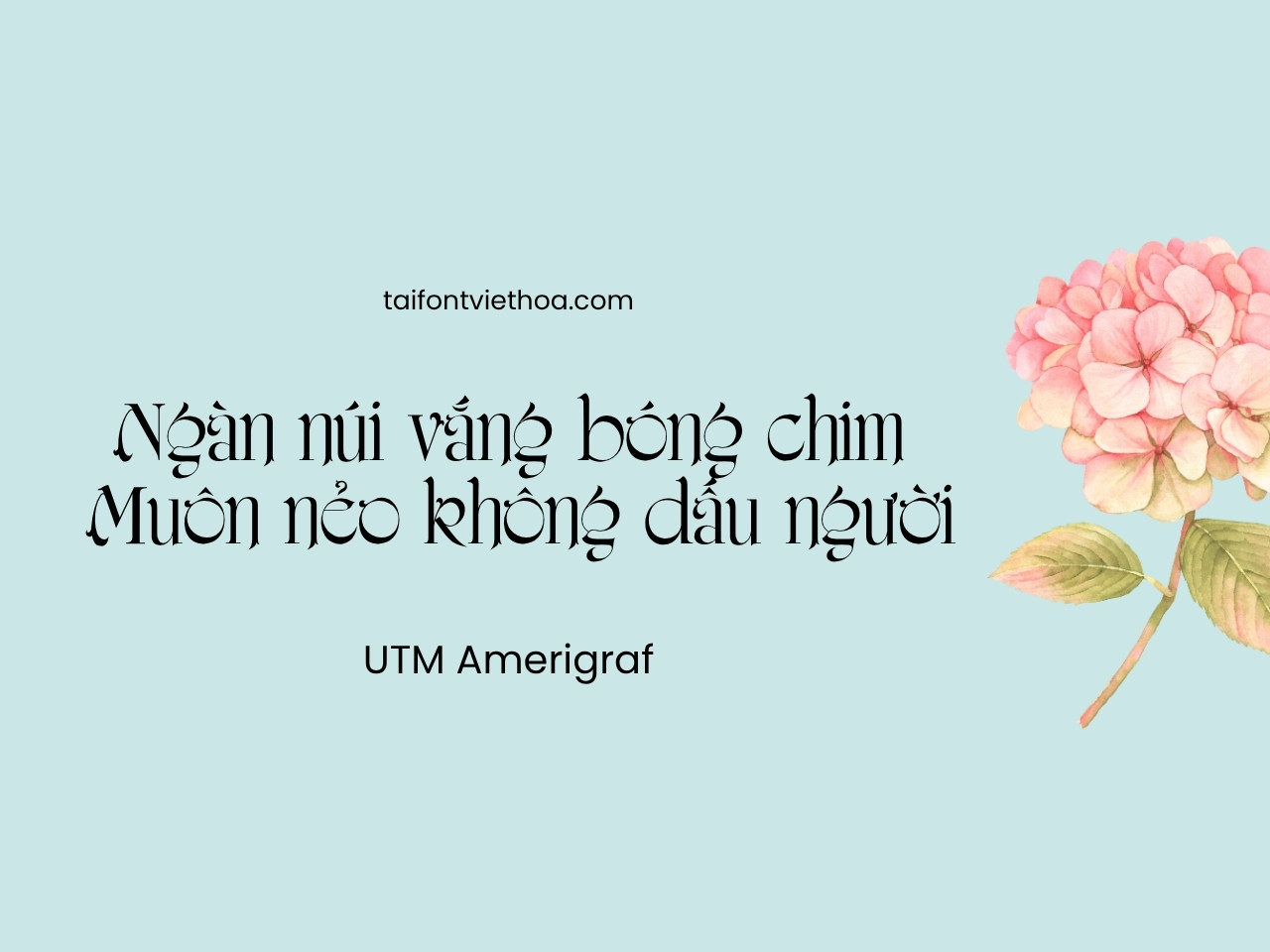 Giới thiệu về font UTM Amerigraf