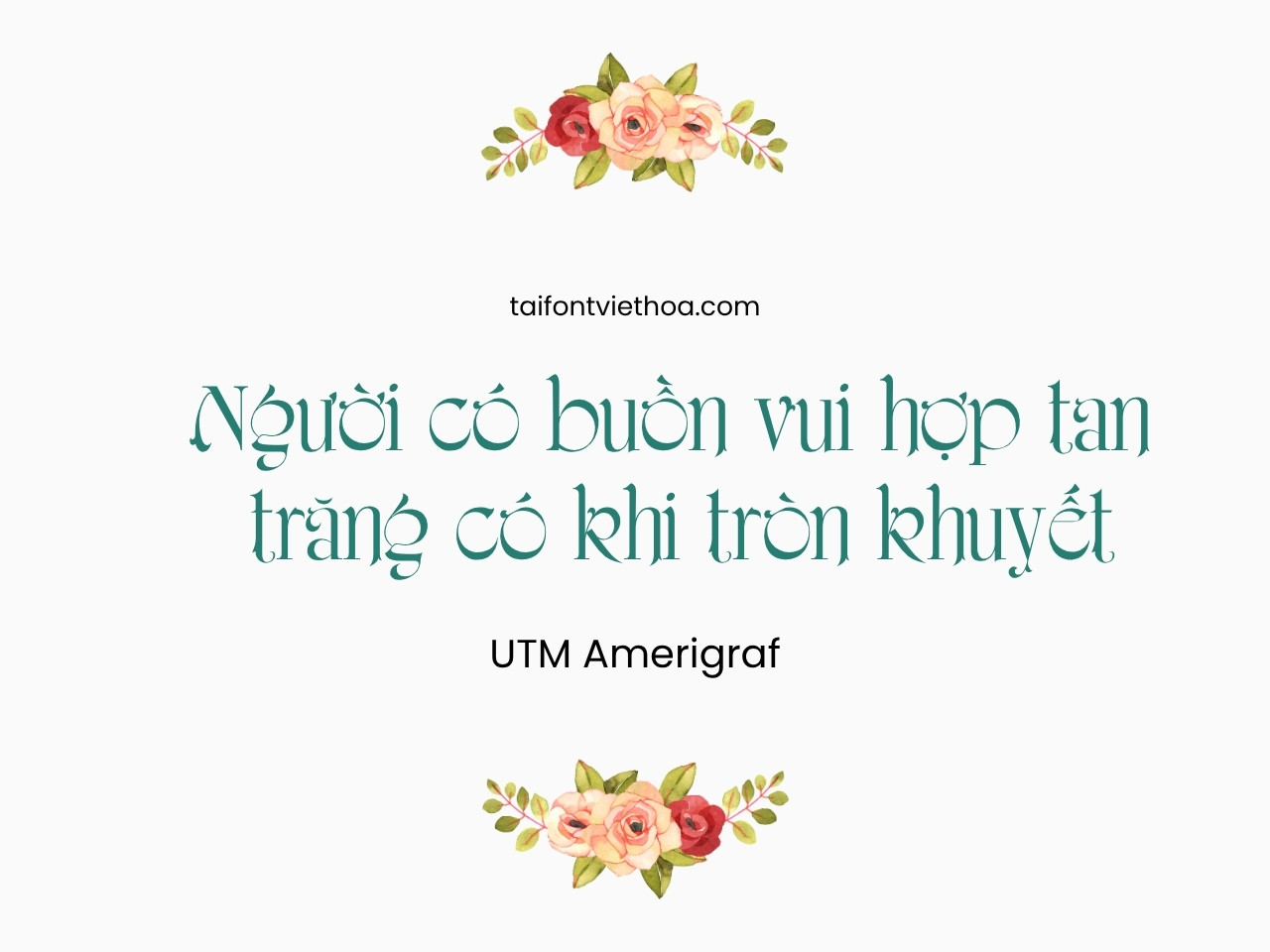 Font việt hóa UTM Amerigraf