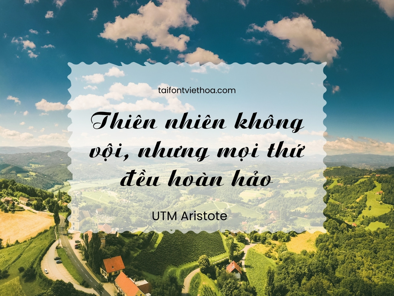 Giới thiệu về font UTM Aristote
