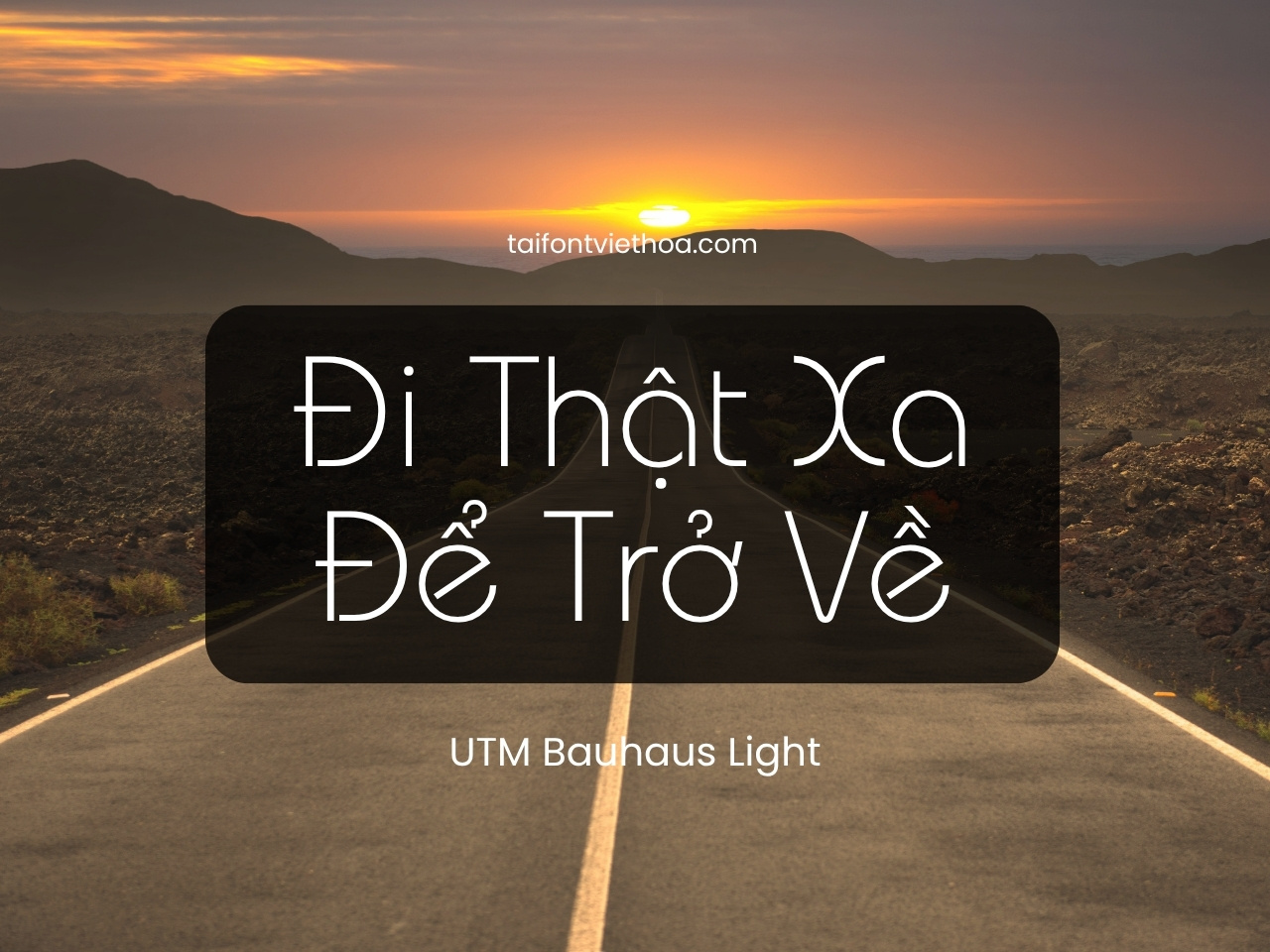 Font việt hóa UTM Bauhaus Light