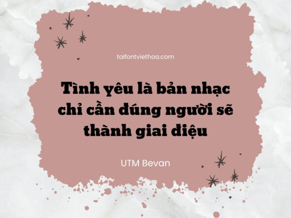 Font việt hóa UTM Bevan
