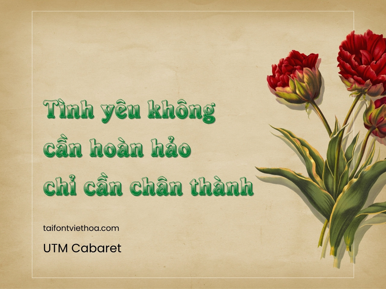 Giới thiệu về font UTM Cabaret
