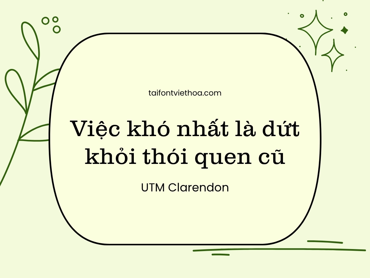 Font việt hóa UTM Clarendon