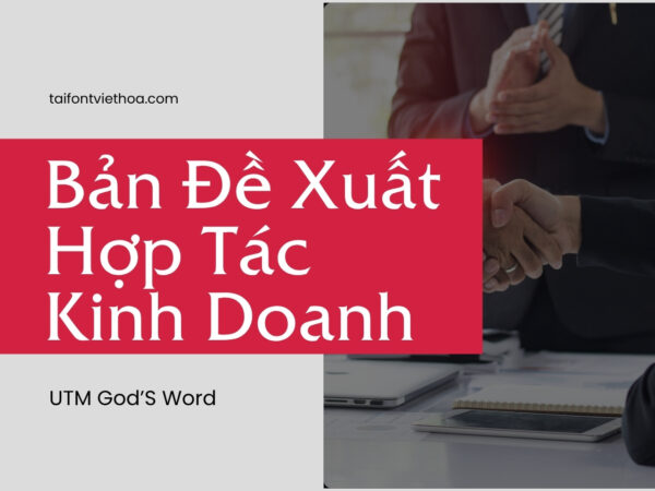 Font việt hóa UTM God’S Word