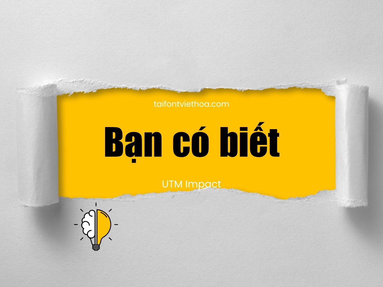 Giới thiệu về font UTM Impact
