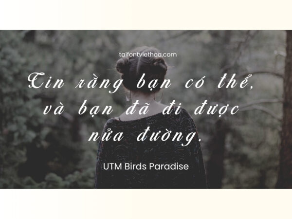 Font việt hóa UTM Birds Paradise