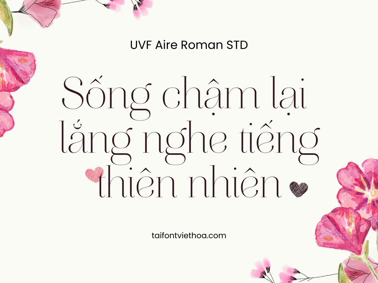 Font việt hóa UVF Aire Roman Std