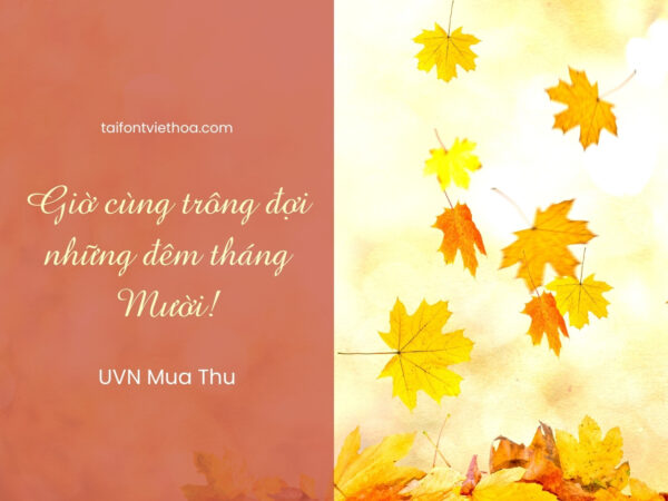 Font việt hóa UVN Mua Thu