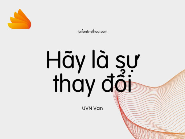 Font việt hóa UVN Van