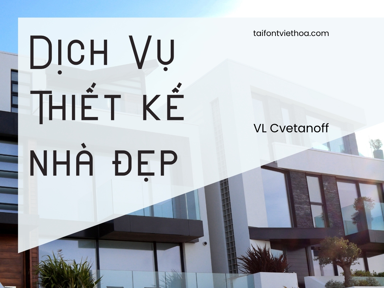 Font việt hóa VL Cvetanoff