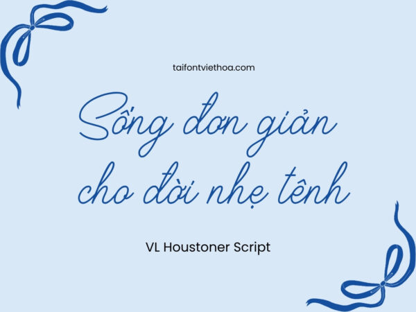 Font việt hóa VL Houstoner Script