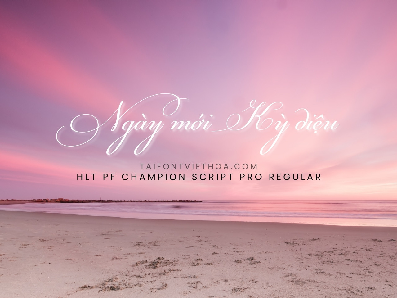Font việt hóa HLT Pf Champion Script Pro tải miễn phí | Tải Font Việt Hóa