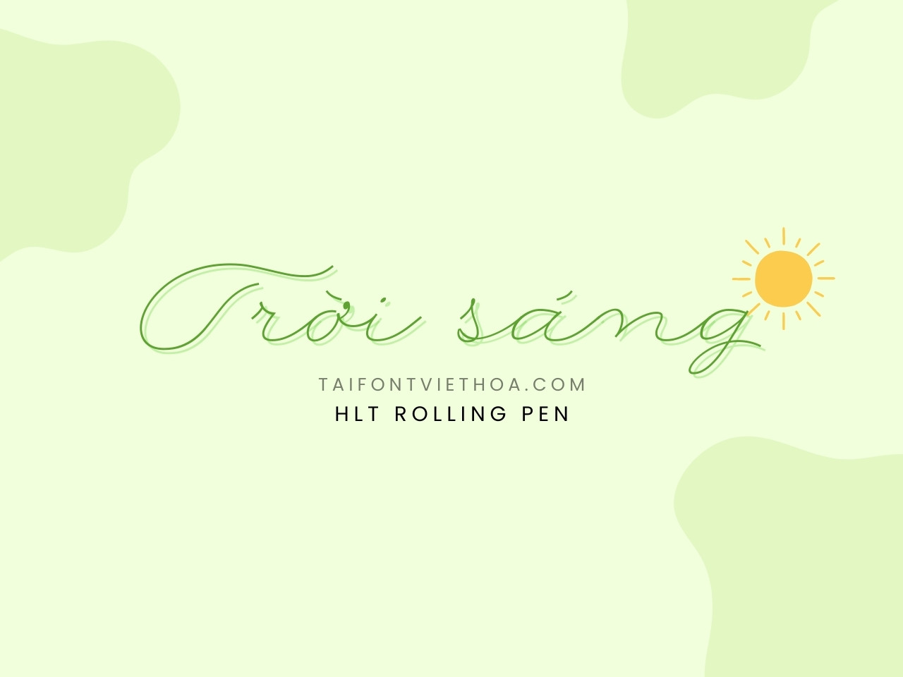 Font việt hóa HLT Rollingpen