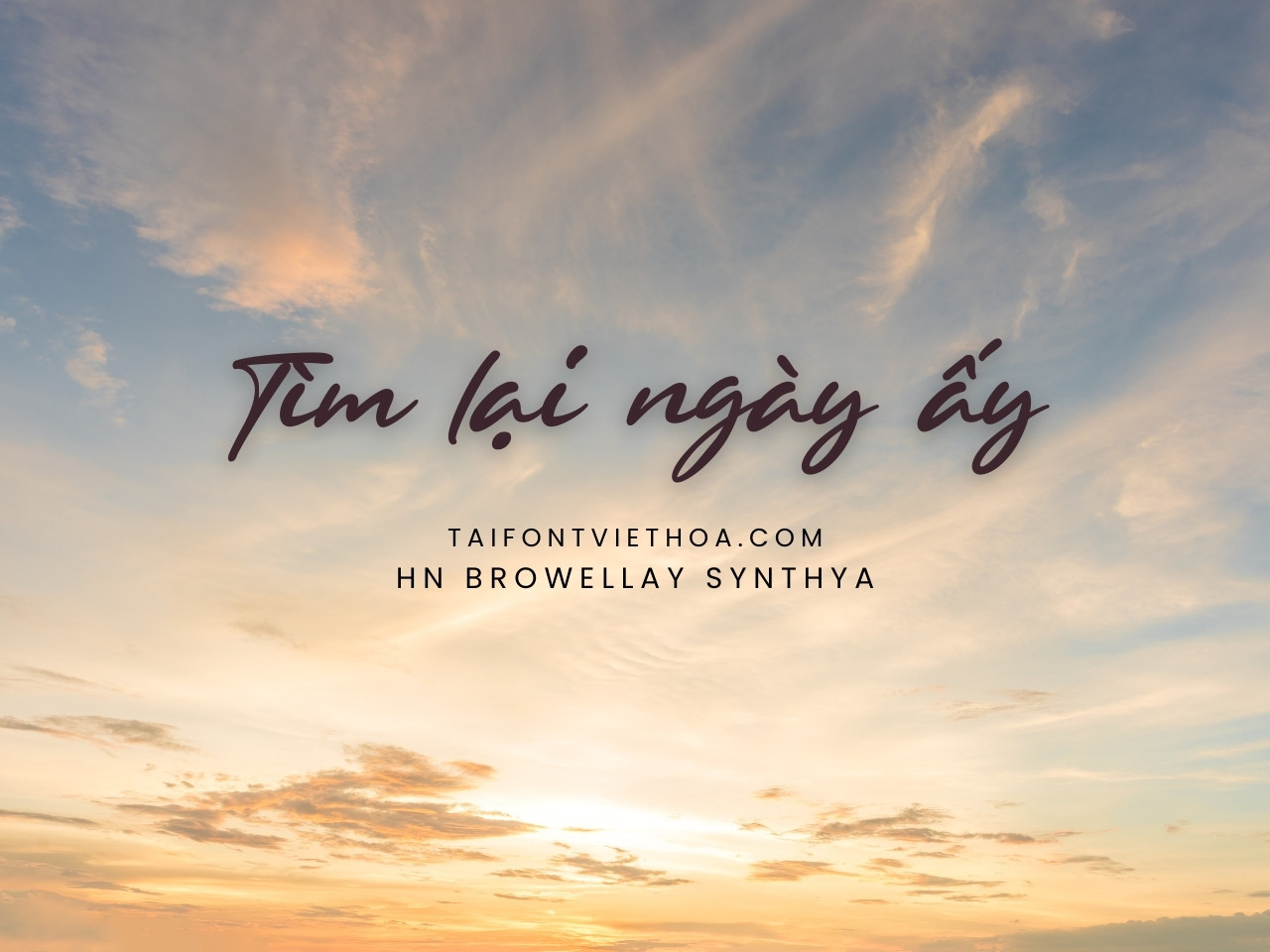 Font việt hóa Browellay Synthya
