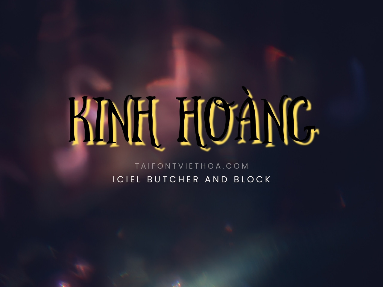 Font việt hóa iCiel Butcher And Block