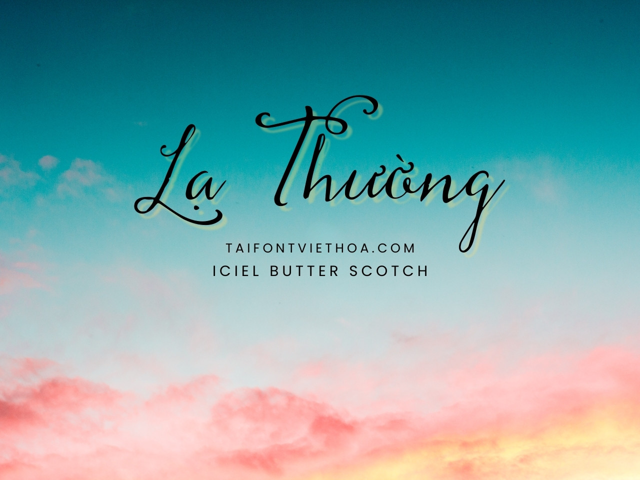 Font việt hóa iCiel Butterscotch