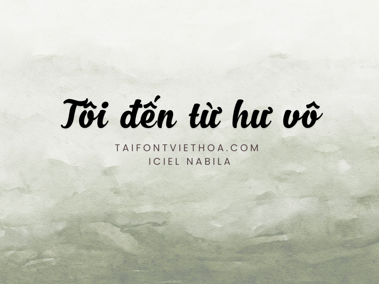 Font việt hóa iCiel Nabila