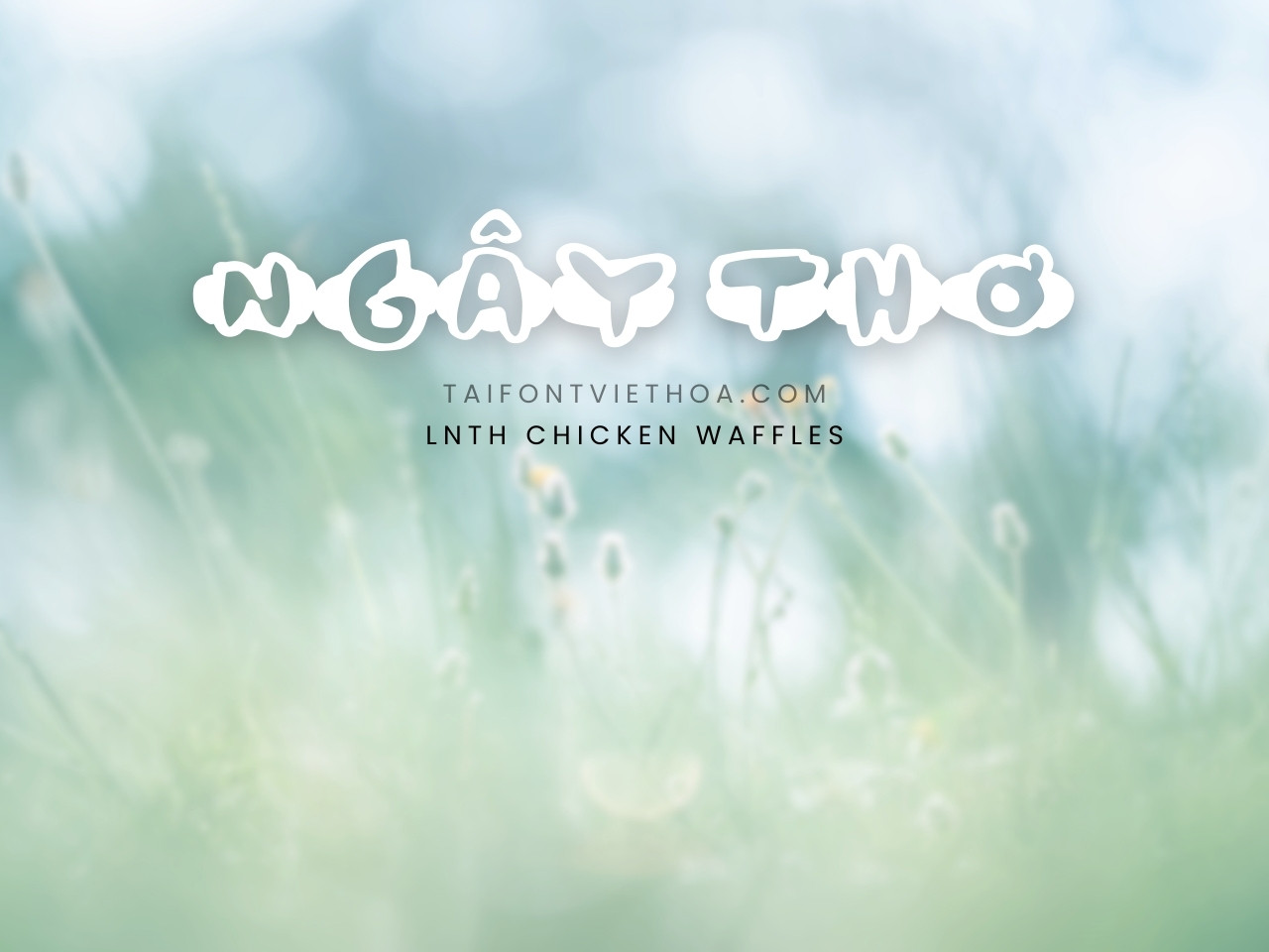 Font việt hóa LNTH Chicken Waffles