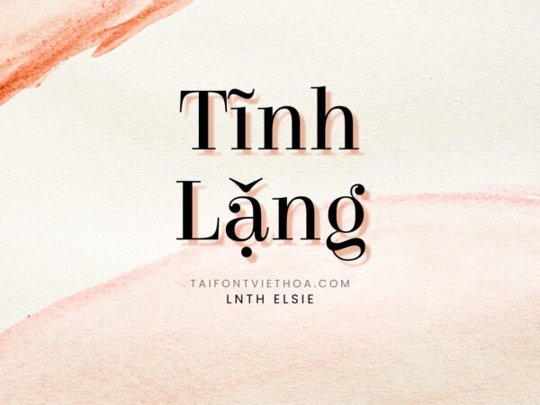 Font việt hóa LNTH Elsie