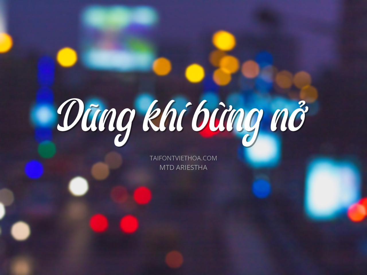 Font việt hóa MTD Ariestha