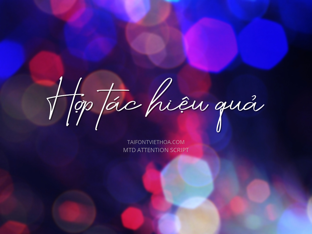 Font việt hóa MTD Attention