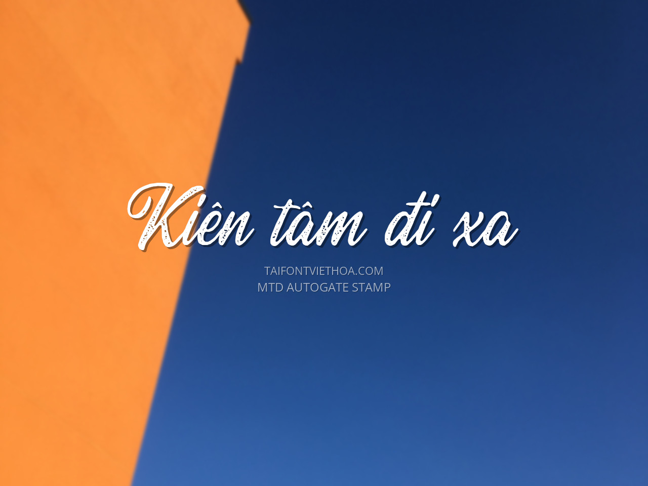 Font việt hóa MTD Autogate Stamp