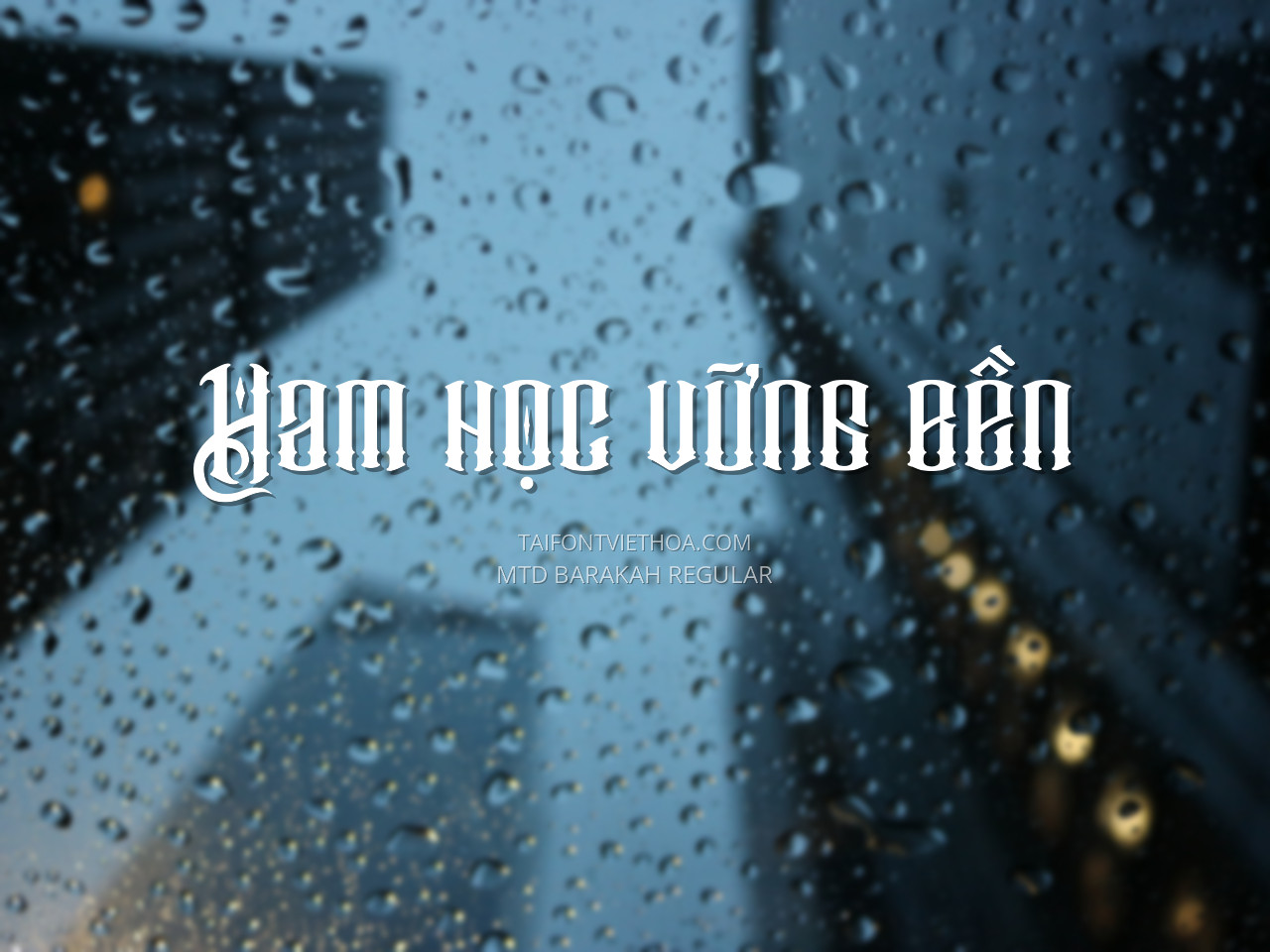 Font việt hóa MTD Barakah