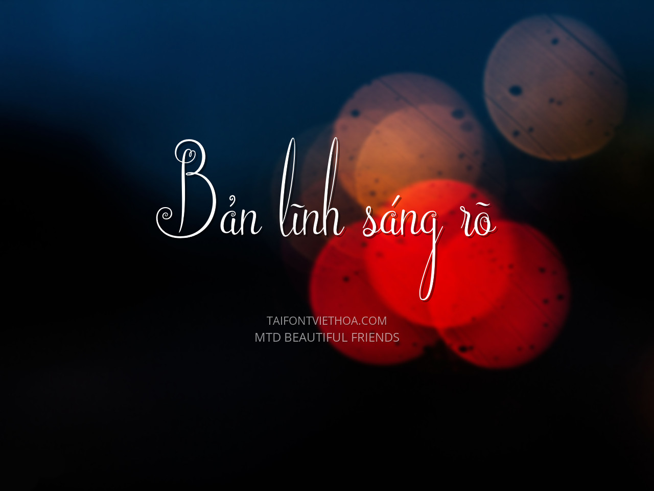 Font việt hóa MTD Beautiful Friends