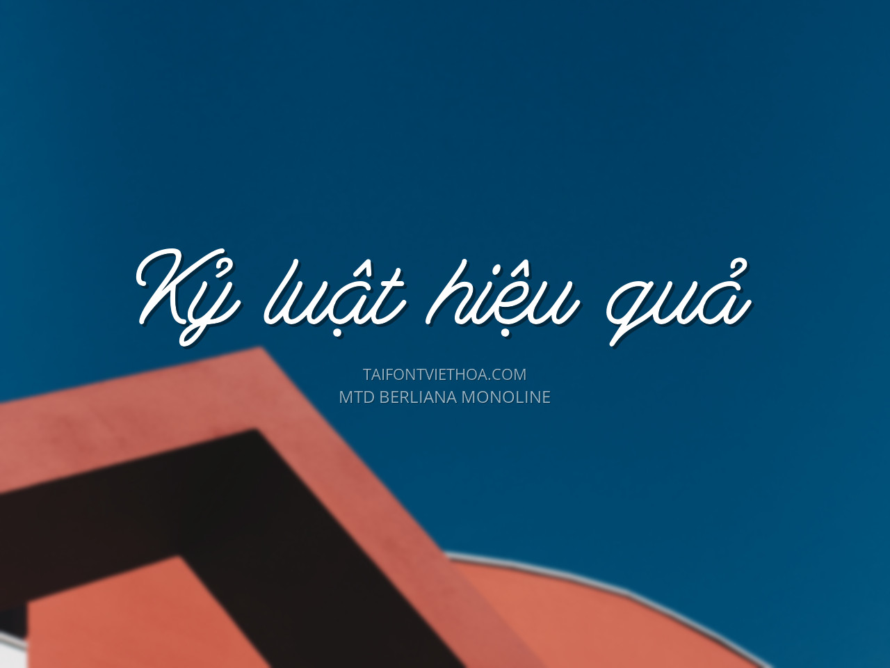 Font việt hóa MTD Berliana Monoline