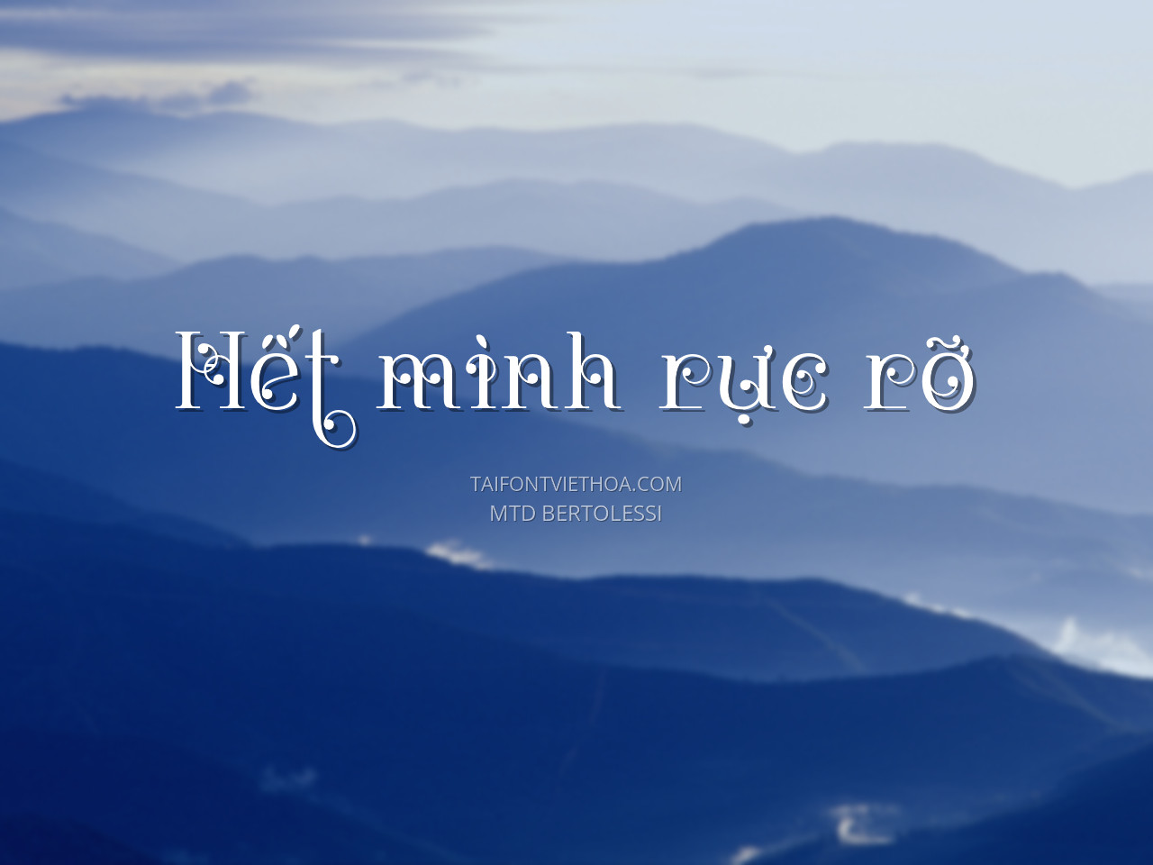 Font việt hóa MTD Bertolessi