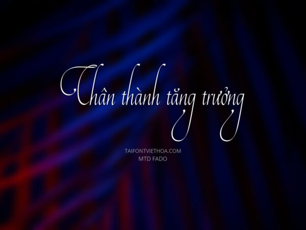 Font việt hóa MTD Fado