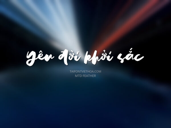 Font việt hóa MTD Feather